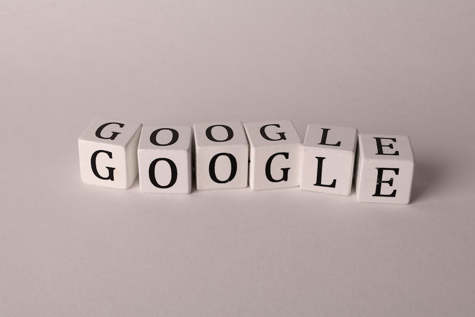White blocks with letters spelling Google, symbolizing search and SEO concepts. - search engine optimization - Google SEO