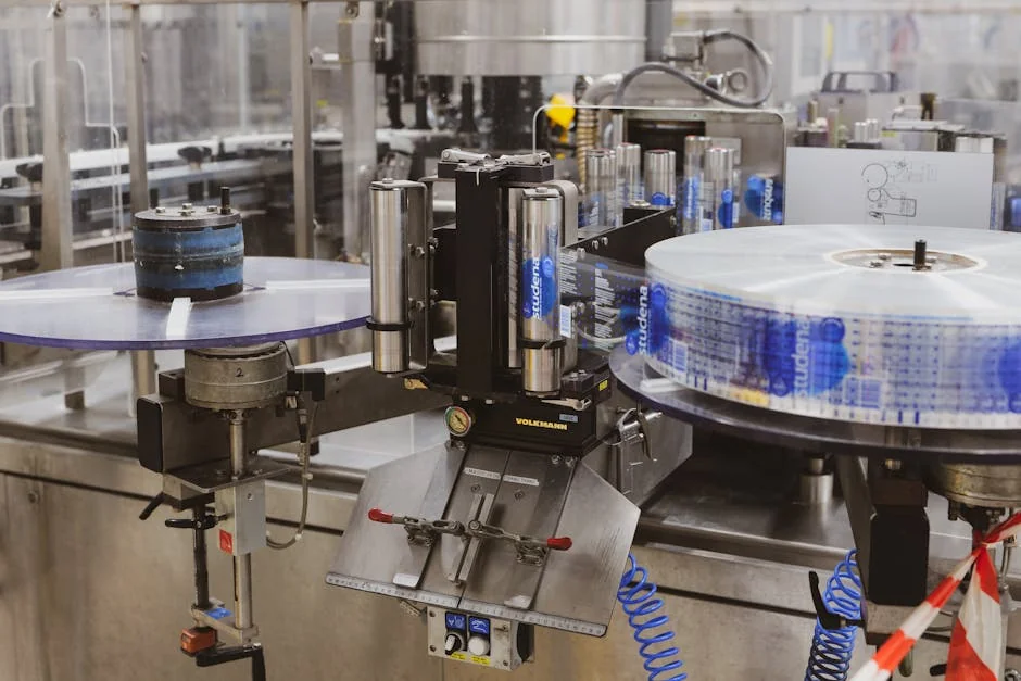 Close-up of automated machinery in a Lipik factory's production line. - snus packaging line